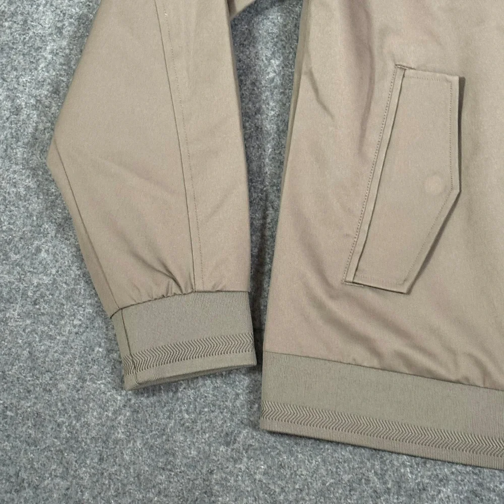 Cuts Legacy Bomber Jacket Mens Medium Steel Brown Full Zip NWT $275 Technical